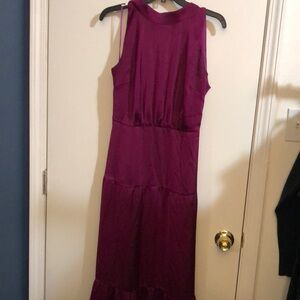 Sam Edelman Red Sheath Halter Maxi Dress